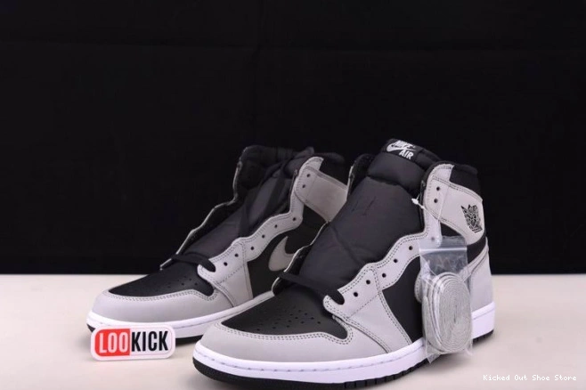 Kick Theory High Smoke Black Air Jordan 1 White Retro 555088-035 Grey Light 0707